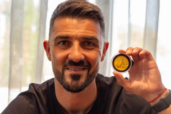 In Madrid with David Villa